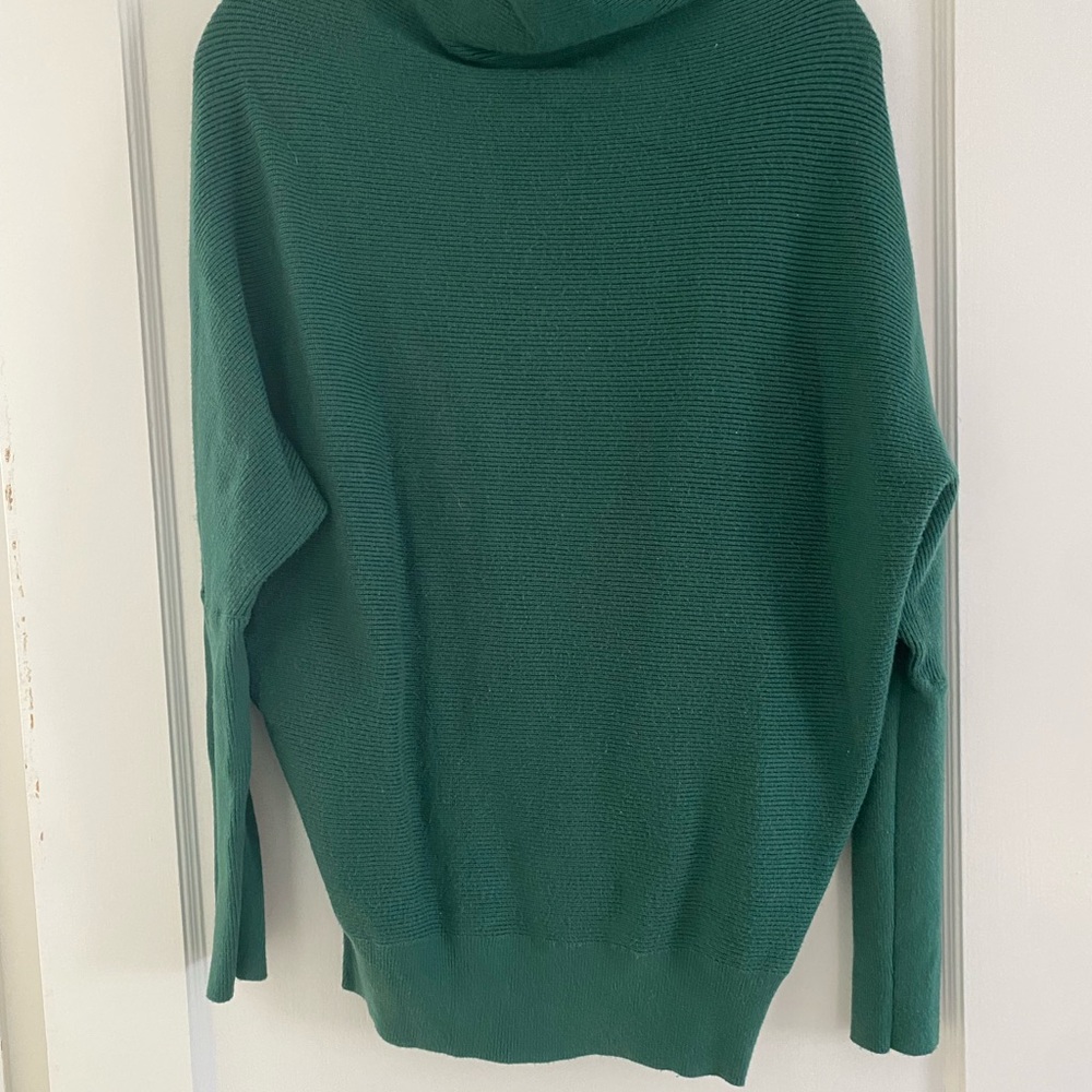 Green tunic sweater